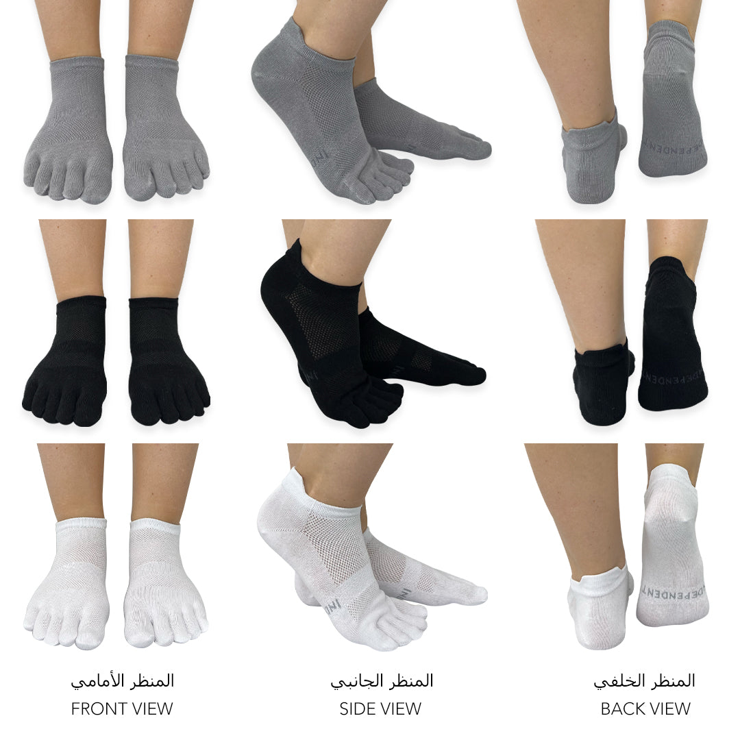 Essential Toe Socks for Women & Girls - Low Ankle