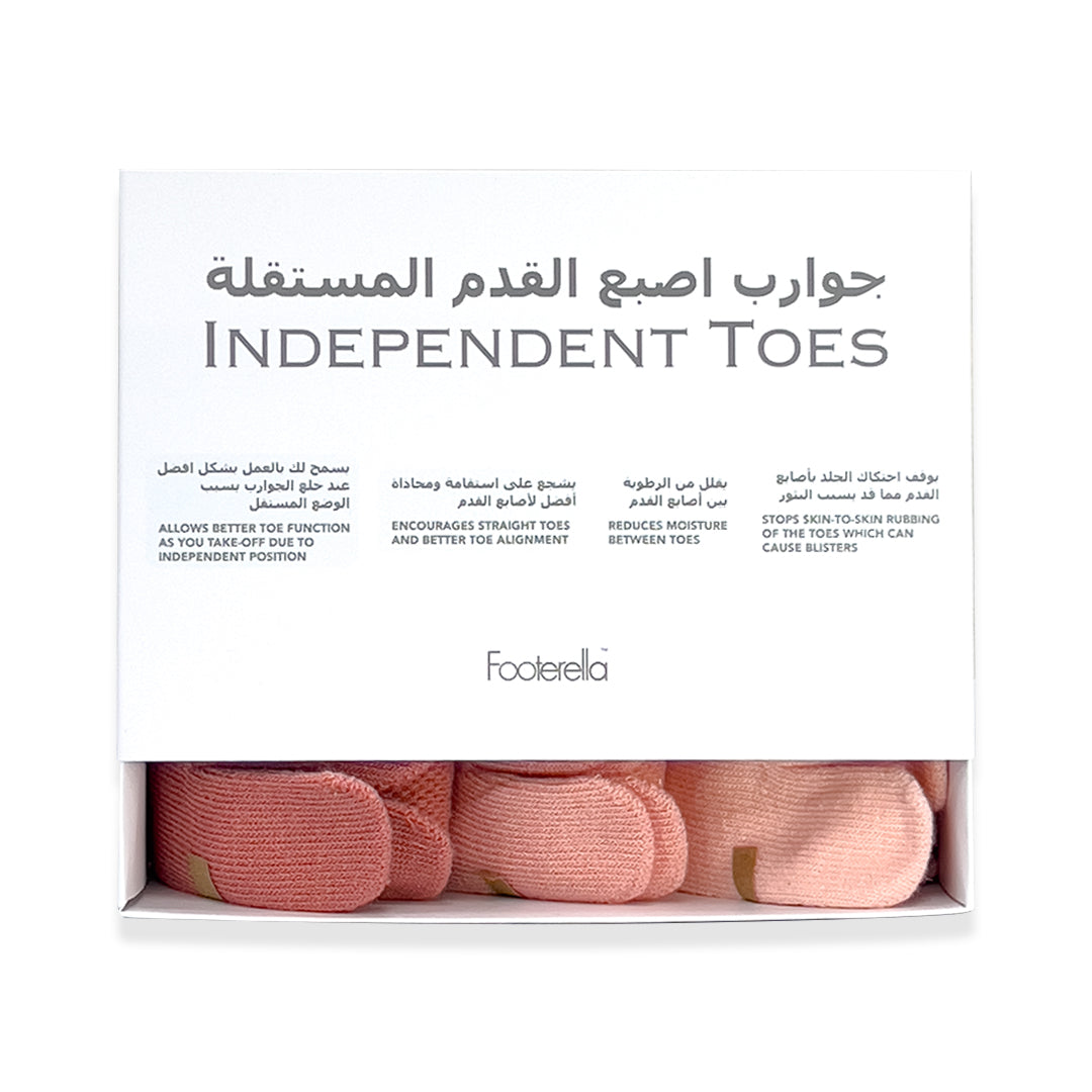 Pink Toe Socks for Women & Girls - No Show