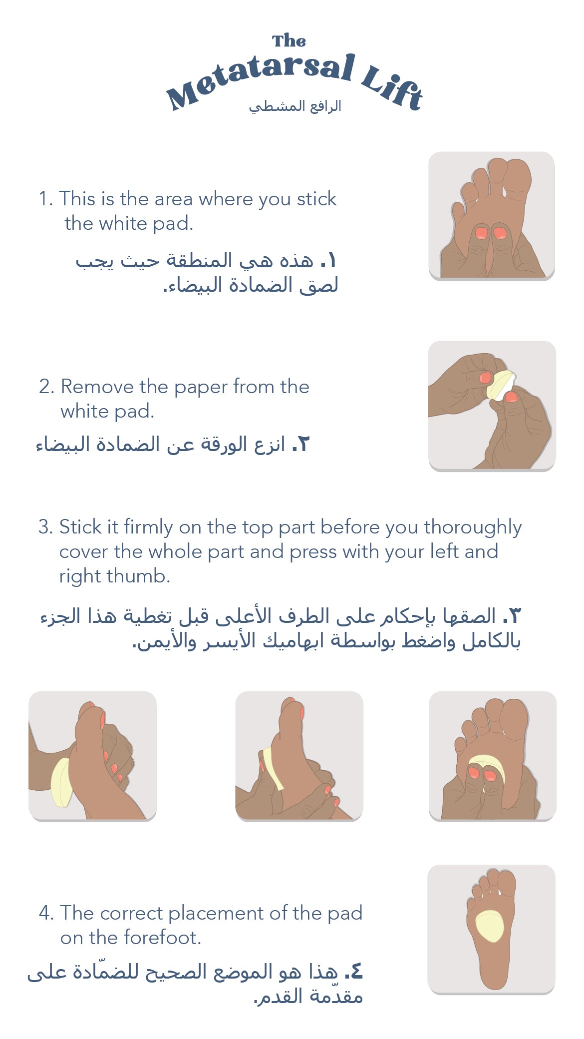 The Metatarsal Lift رافعة مشط القدم
