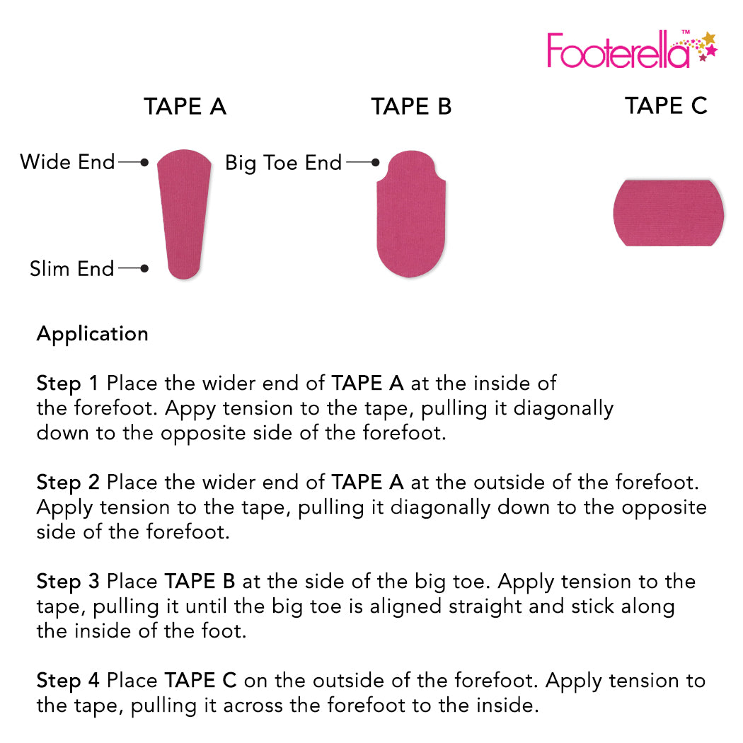 Footerella Tapes Box شرائط لف القدم
