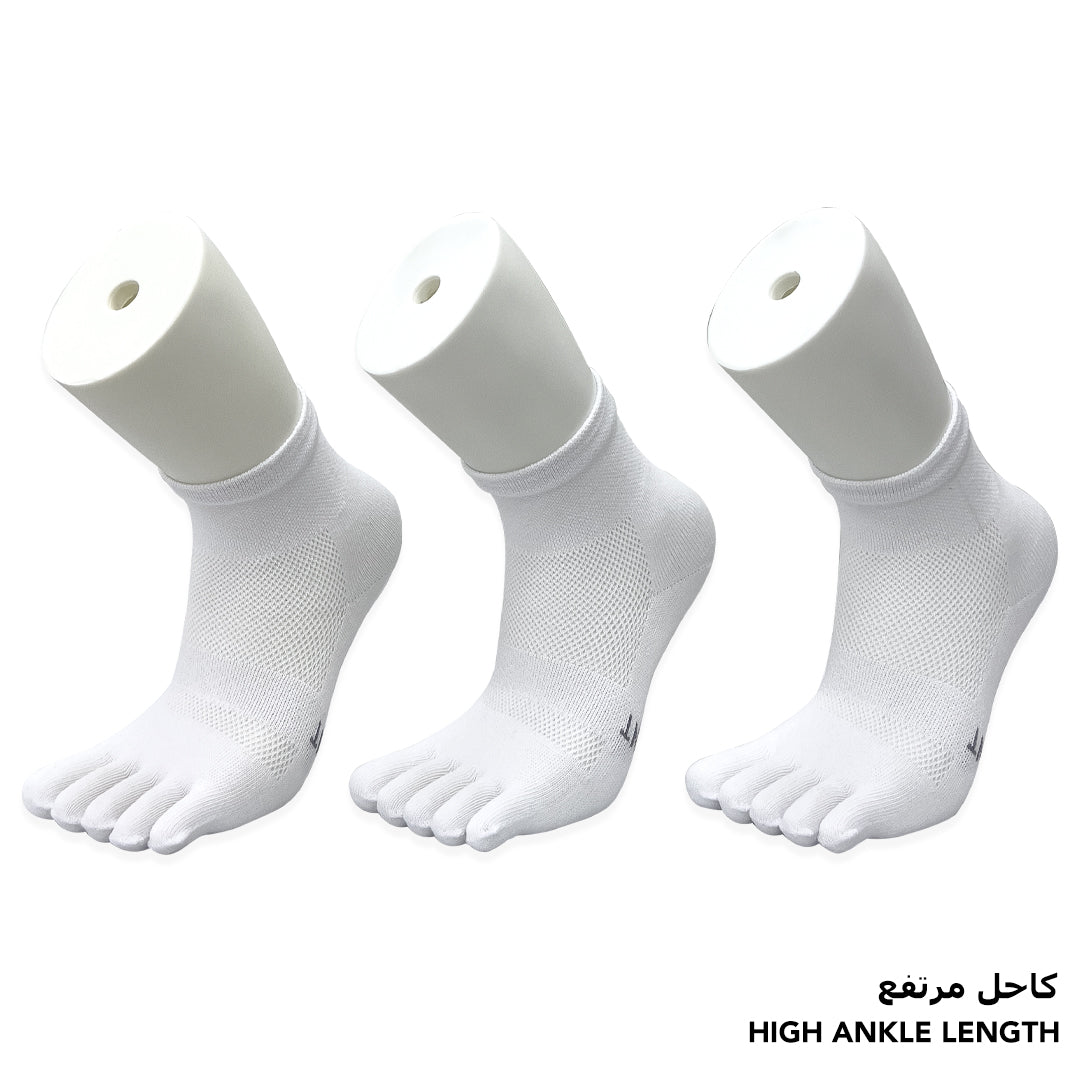 Independent White Toe Socks for Boys - High Ankle