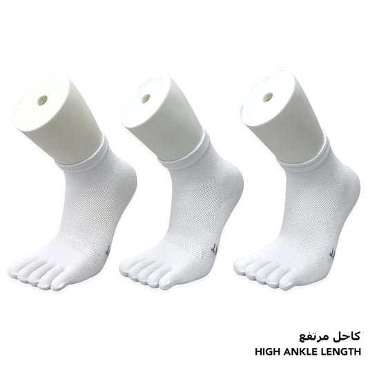 Independent White Toe Socks for Boys - High Ankle