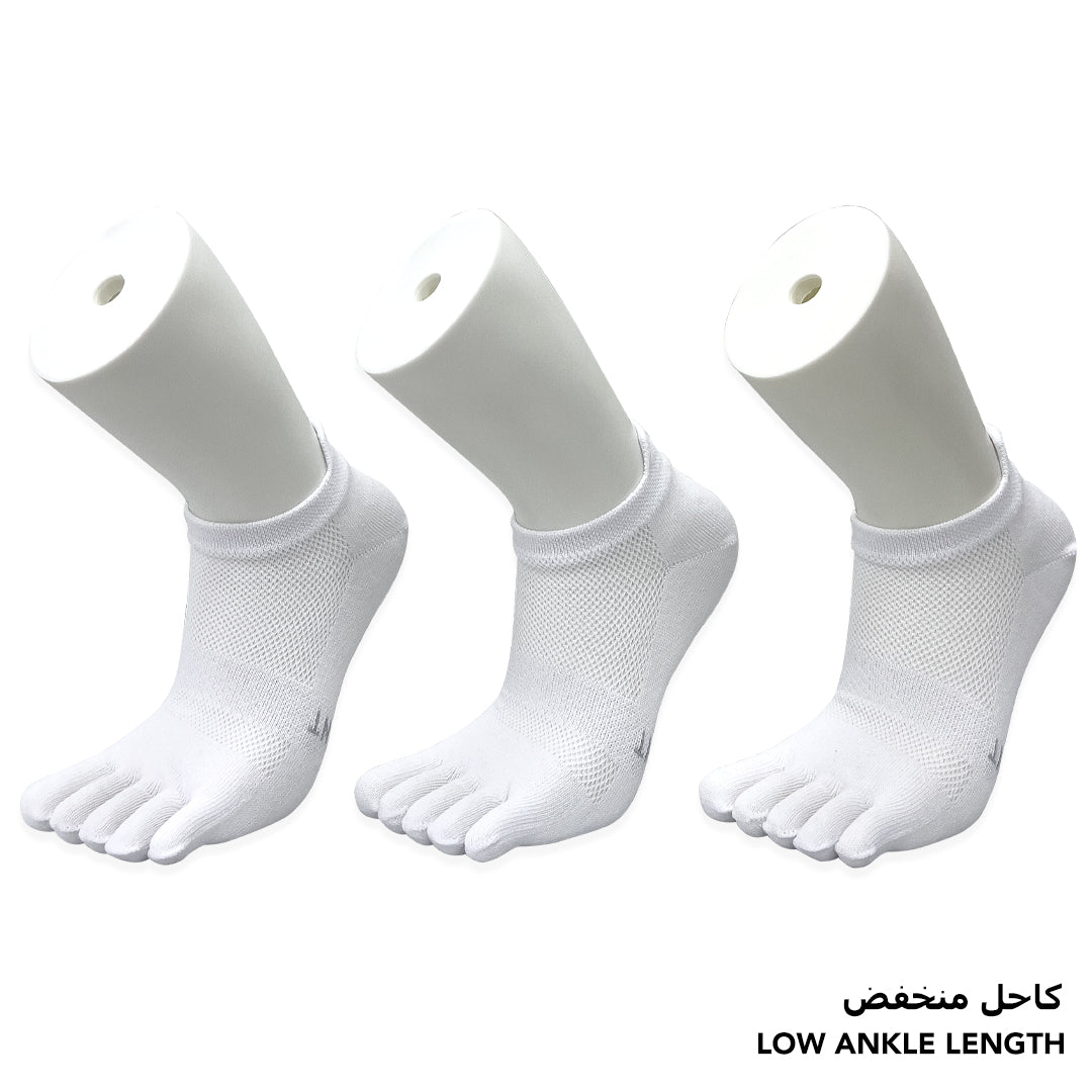 Independent White Toe Socks for Women&Girls - Low Ankle