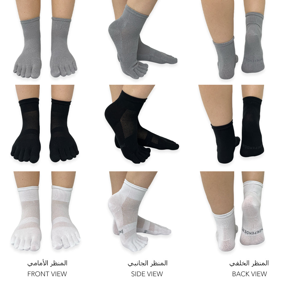Essential Toe Socks for Women&Girls - High Ankle