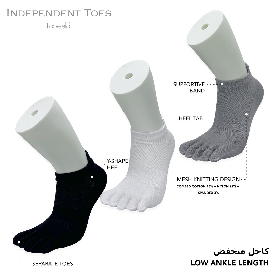 Essential Toe Socks for Boys - Low Ankle