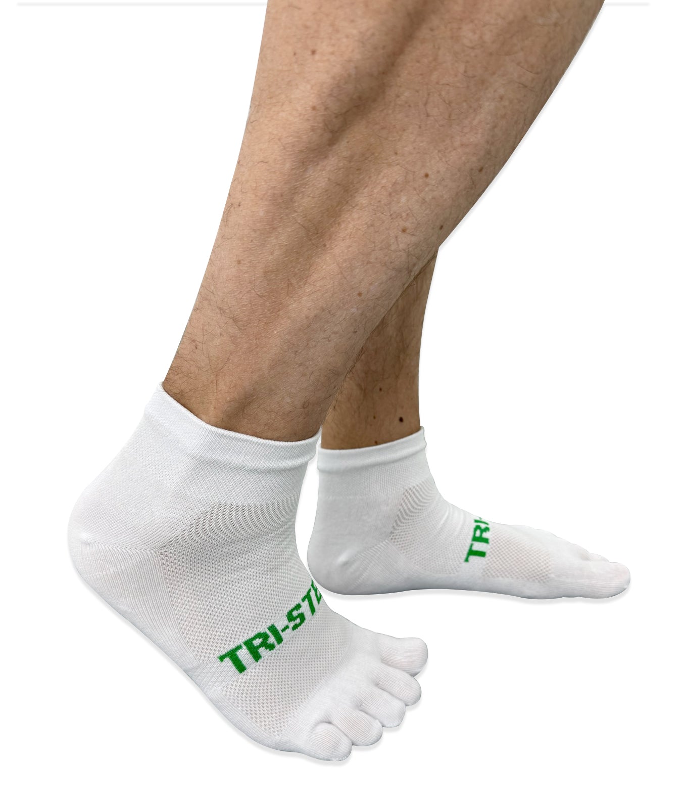 High-ankle TRI STEP toe socks with independent toe design
