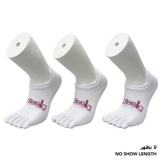 Footerella no-show toe socks for women and girls