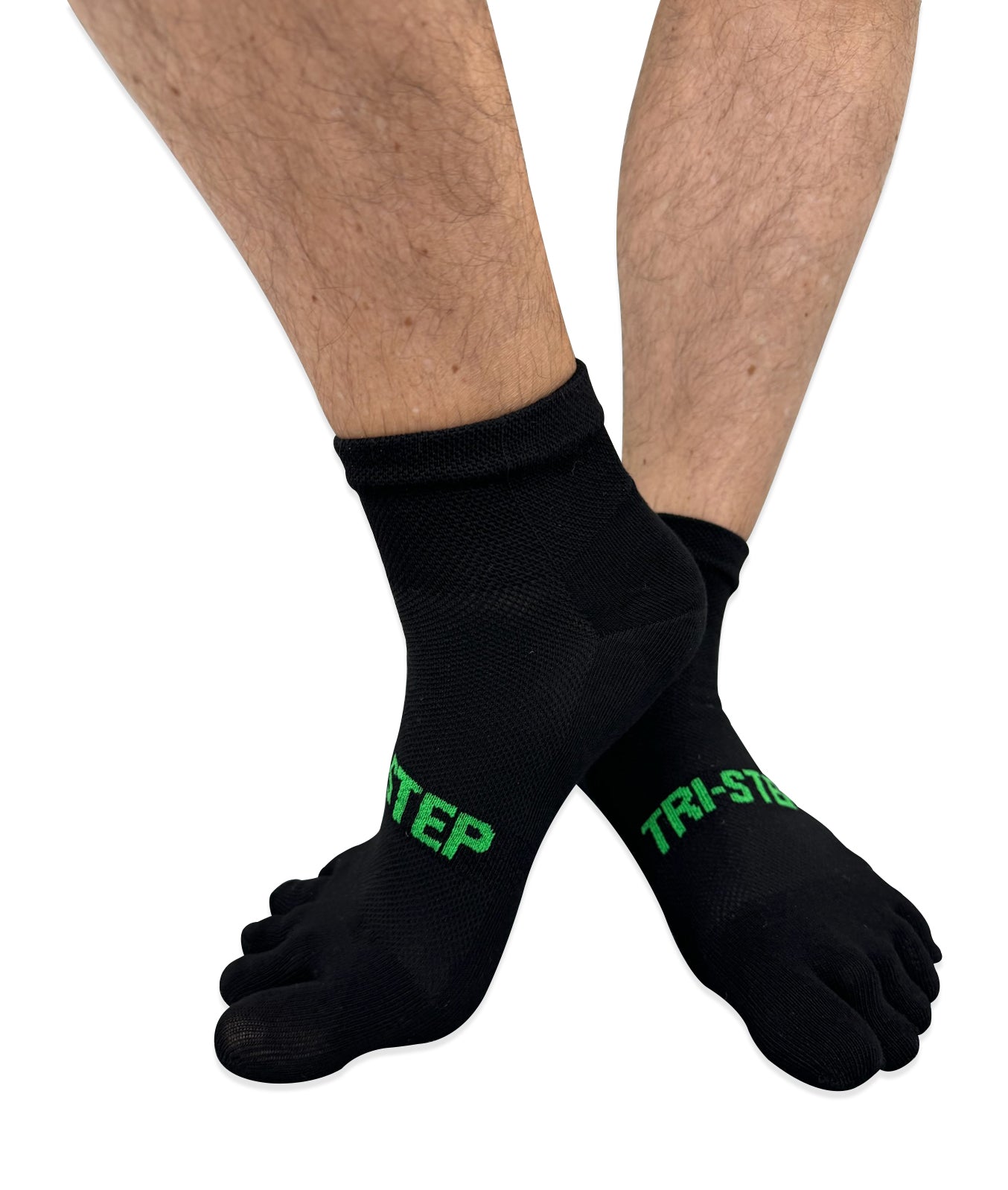 High-ankle TRI STEP toe socks with independent toe design