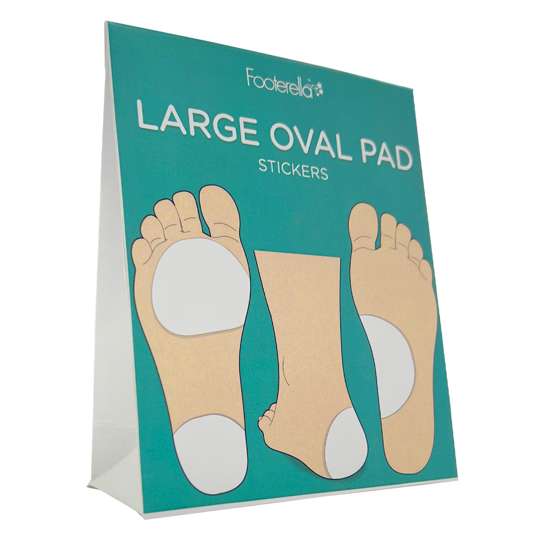 Pack of large oval pads with instruction leaflet included
