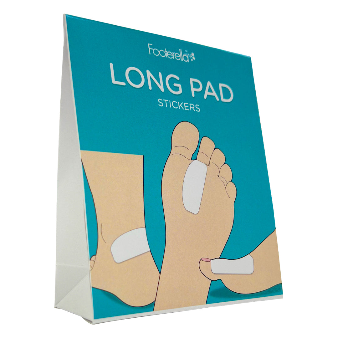 Pack of long pads with instruction leaflet included