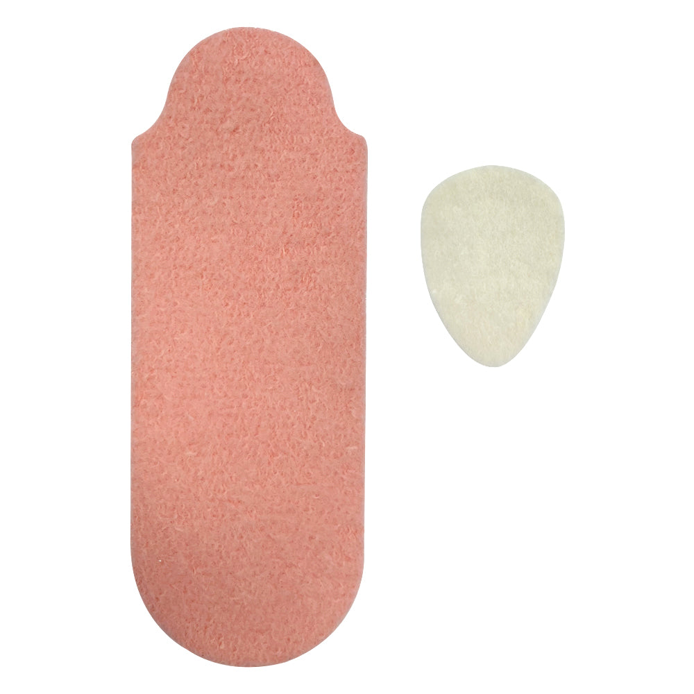 Snowman metatarsal pads designed to support the forefoot area