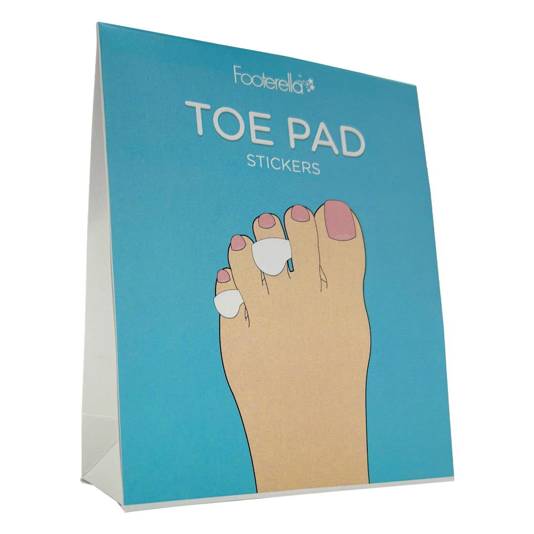Pack of 40 toe pads with instruction leaflet