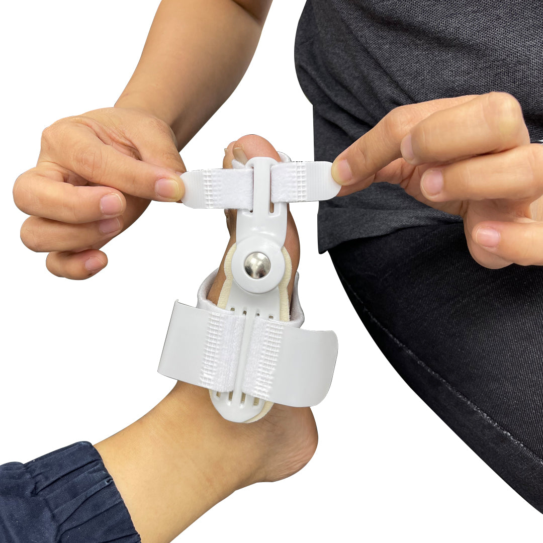 Adjustable bunion night splint with secure wrap design