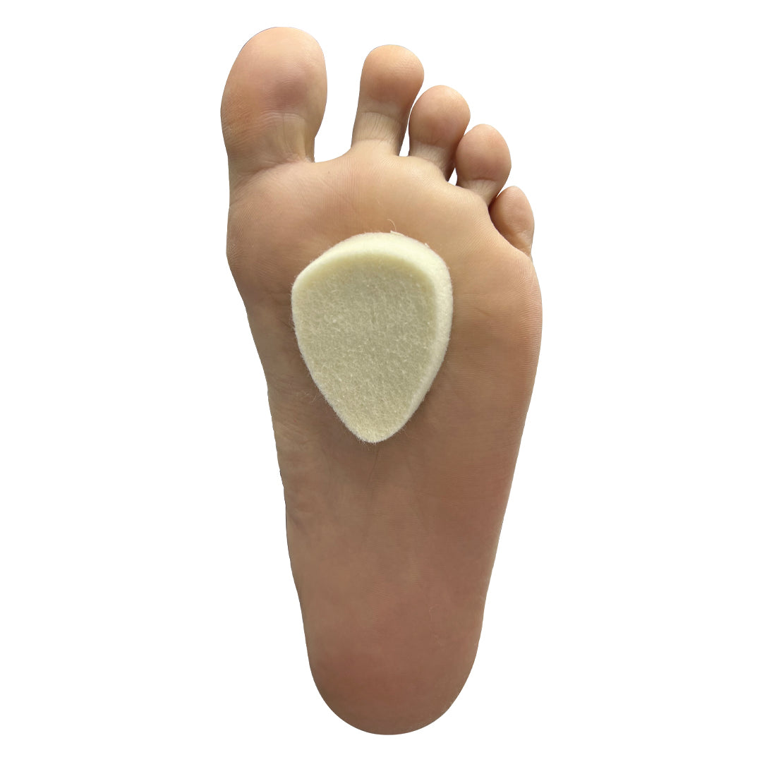 Metatarsal lift transverse arch pads for forefoot support